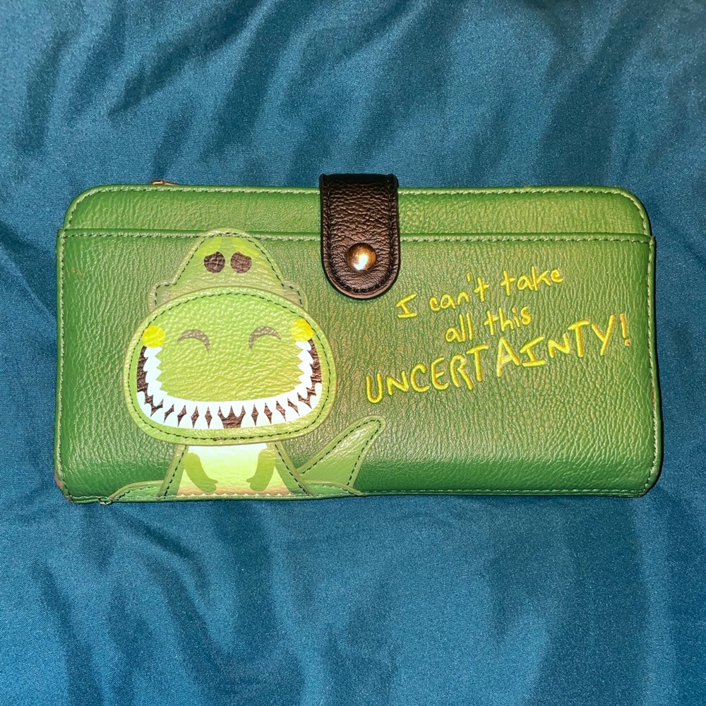 Rare Loungefly Toy Story Rex Wallet.